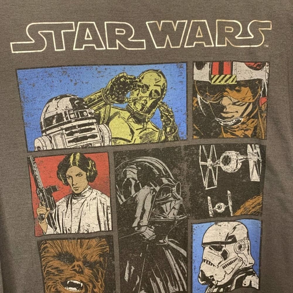 Star Wars Multicolor Character Block Graphic Tee - image 3